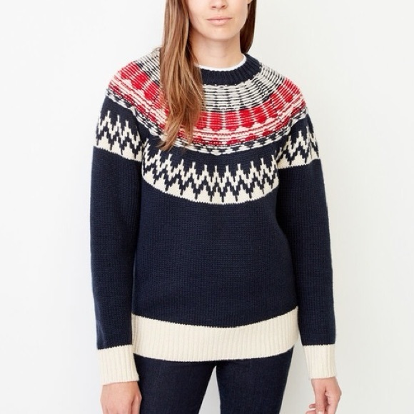 NWT Roots Tundra Fair Isle Sweater - Picture 1 of 9